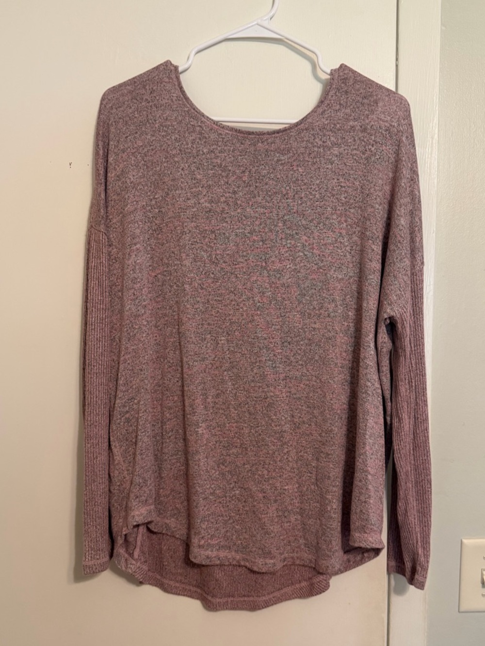Women's Pink Long Sleeve Top